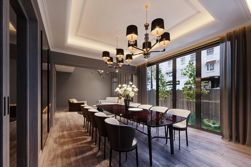 Bố trí bếp ăn biệt thự Vinhomes Riverside hợp phong thủy