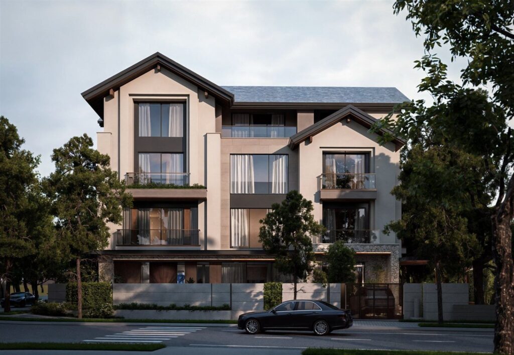 Mặt tiền Hoa Lan Villa Vinhomes Riverside