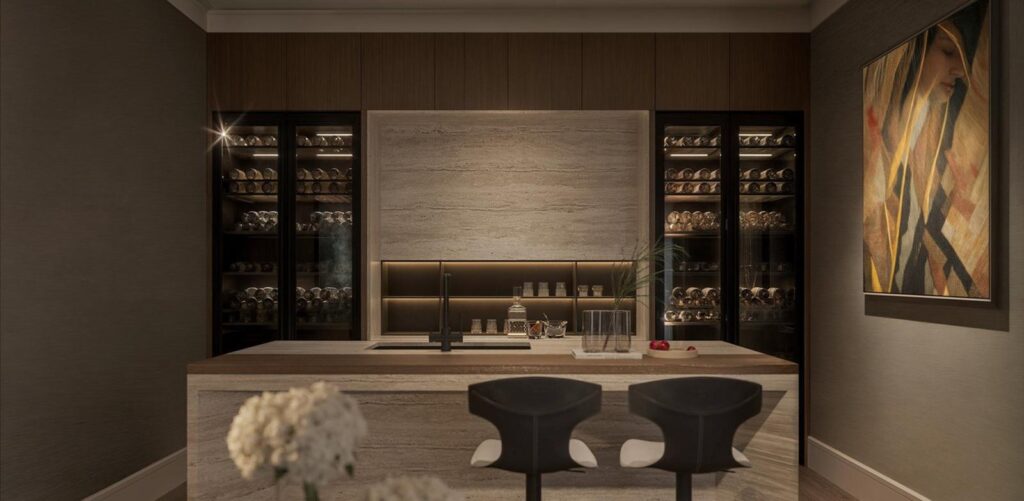 Quầy bar tầng hầm Hoa Lan Villa